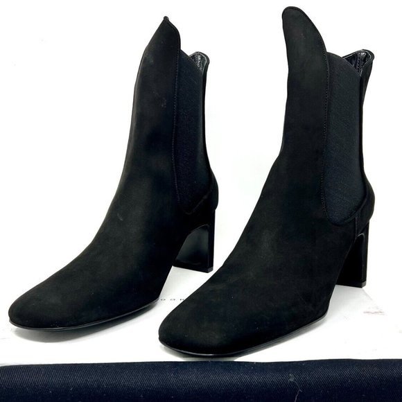Dora Teymur Everyday Chelsea Boot Black Suede Size 9.5 Women's Boots - Picture 3 of 4